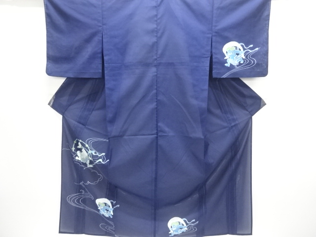 JAPANESE KIMONO / HOMONGI FOR SUMMER / FUJIN RAIJIN 